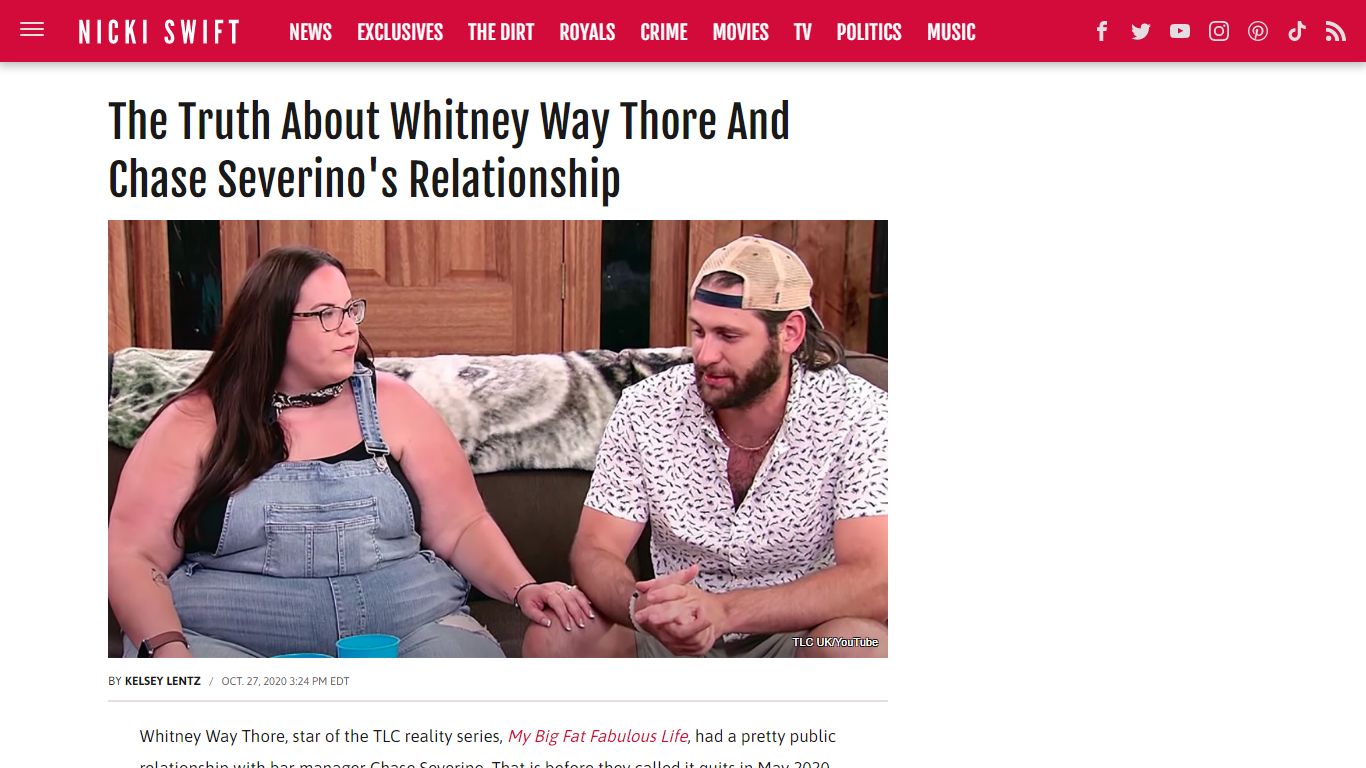 The Truth About Whitney Way Thore And Chase Severino's Relationship